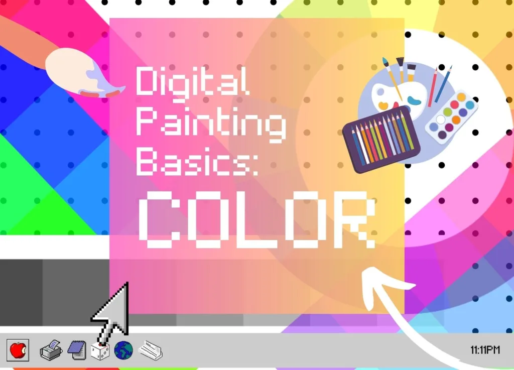 Color in digital painting - article cover