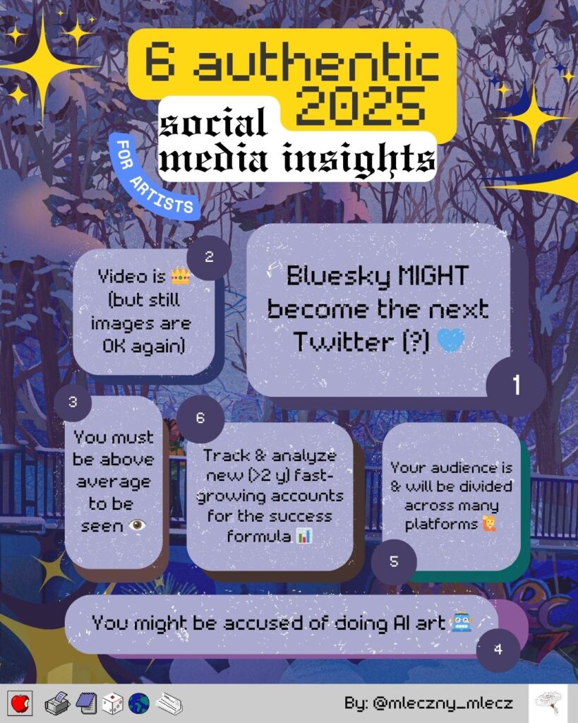 Non Generic Social Media trends for artists 2025